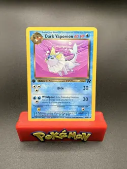 Dark Vaporeon 1st Edition 45/82 Team Rocket Pokemon Vintage LP - Image 1