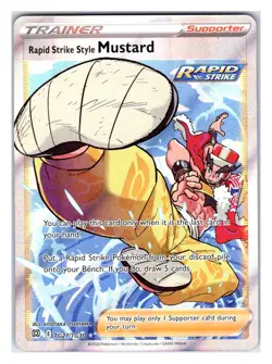 Pokemon TCG - Rapid Strike Style Mustard - SWSH09: Brilliant Stars Trainer Galle - Image 1