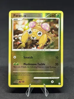 Pokemon Paras 92/123 Mysterious Treasures Reverse Holo - Image 1