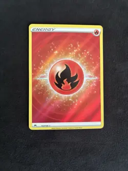 Fire Energy (Texture Full Art) 153/159 Crown Zenith Holo Pokemon TCG - NM - Image 1