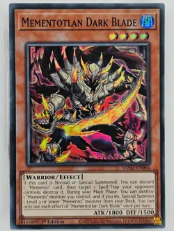 Yu Gi Oh - VASM-EN004 Mementotlan Dark Blade - Super Rare - Image 1