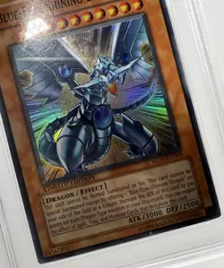 YuGiOh BLUE-EYES SHINING DRAGON #MOV-EN001 SUPER RARE🔥PSA 8 NM🔥LIMITED ED-2004 - Image 2