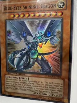 YuGiOh BLUE-EYES SHINING DRAGON #MOV-EN001 SUPER RARE🔥PSA 8 NM🔥LIMITED ED-2004 - Image 4