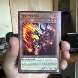 Red Lotus King, Flame Crime 1st Edition Ultra Rare MZMU-EN077 Yu-Gi-Oh! - Image 1