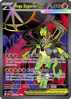 Mega Zygarde EX 104/088 ME03: Perfect Order Ultra Rare NM English Pokemon Card - Image 1