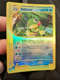 Pokemon Card Politoed Skyridge 25/144 Rare Reverse Holo Eng Excellent - Image 1