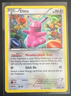Pokemon Ditto XY40 Promo Basic Holo Card XY Set English 2015 - Image 1
