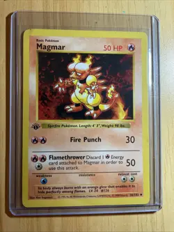 Pokemon Card - Magmar Base Set (Shadowless) 36/102 Uncommon 1st Edition - Image 1