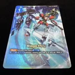 Gundam Card Game Siege Ploy ST02-014 C+ Alt Art Wings Of Advance ST02 English - Image 1