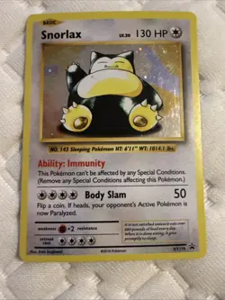 Snorlax - XY179 - Cosmos Holo Promo - XY Black Star Promos - Pokemon Card - LP - Image 1