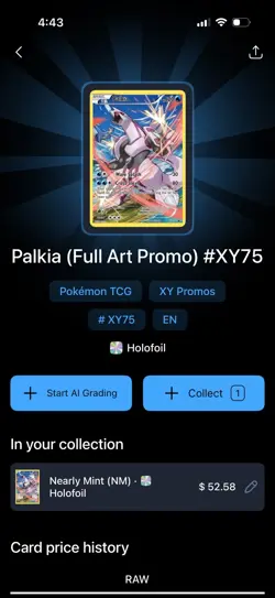 Pokemon Palkia XY75 Full Art Holo Card EX Black Star Promo 2015 - Image 2