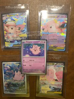 2026 Pokemon Perfect Order CLEFAIRY,MEGA CLEFABLE ex 5-Card Lot - Image 1