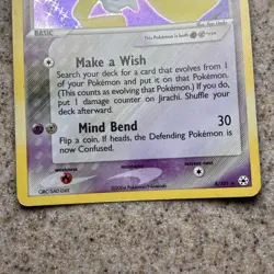 Jirachi 8/101 Hidden Legends Holo NM/LP Swirl!! Pokemon Card - Image 2