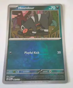 Pokemon Prismatic Evolution - HOUNDOUR Masterball Holo Rare Card #62 NM+ - Image 1