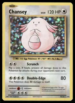Pokemon Cards Chansey 70/108 Evolutions Holo Rare NM - Image 1