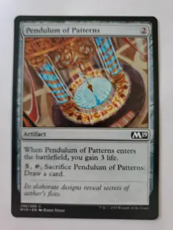 MTG Magic The Gathering Card Pendulum of Patterns Artifact M19 - Image 1