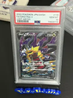 PSA 10 Giratina V 110/100 Lost Abyss Full Art SR Japanese Pokemon Card 2022 - Image 1