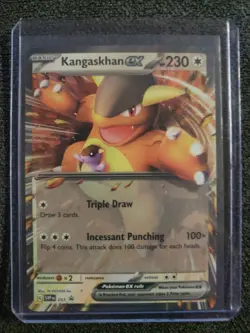 Pokemon Scarlet & Violet Black Star Promo #55 Kangaskhan ex Rare Holo Card NM - Image 1