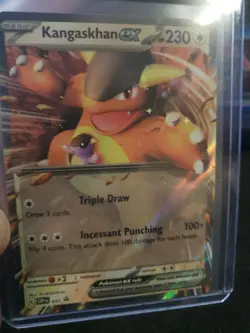 Pokemon Scarlet & Violet Black Star Promo #55 Kangaskhan ex Rare Holo Card NM - Image 2