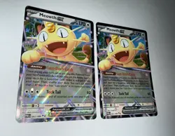 Pokemon Meowth EX Promo Holo Lot of 2 Cards 062/088 Nintendo 2016 - Image 1