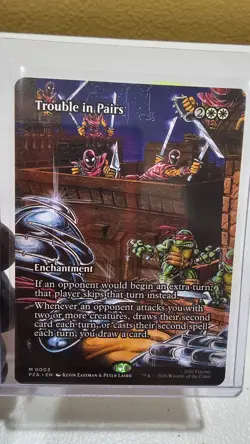 Trouble in Pairs (Borderless) TMNT X MTG Regular - Image 1