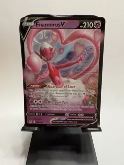Pokemon TCG Enamorus V 82/196 Pokemon TCG SW&SH Lost Origin Ultra Rare Holo NM - Image 1
