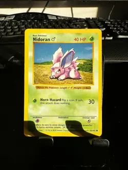 Nidoran M [HP] - Pokemon TCG Base Set Shadowless 55/102 [Common] - Image 1