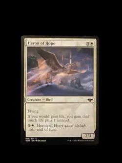 MTG Magic the Gathering Heron of Hope (18/277) Innistrad Crimson Vow LP - Image 1