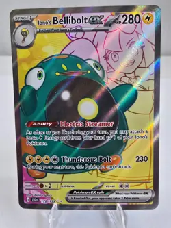 Pokemon TCG: Ionos Bellibolt Ex 172/159 Journey Together Ultra Rare Near Mint - Image 1