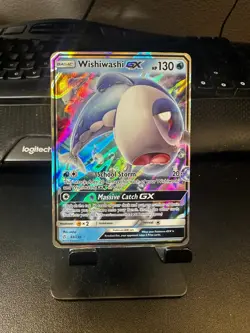 Wishiwashi GX Lightly Played 63/236 Sm-Cosmic Eclipse Holo Pokemon TCG - Image 1