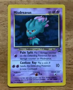 Pokemon Misdreavus Wizards Of The Coast Promo 39 Star NM - Image 1