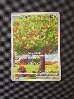 Applin 185/167 Sv06: Twilight Masquerade Illustration Rare Holo Pokemon TCG IR - Image 1
