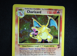 Pokemon Charizard 4/130 Holo Base Set 2 Unlimited (Moderately Played) - Image 3