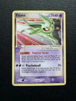 2007 GERMAN POKEMON EX POP SERIES 5 ESPEON GOLD STAR PSIANA 16/17 MP/LP! - Image 1