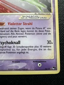 2007 GERMAN POKEMON EX POP SERIES 5 ESPEON GOLD STAR PSIANA 16/17 MP/LP! - Image 5