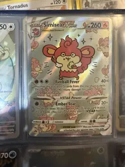 Pokemon Simisear VSTAR GG37/GG70 Crown Zenith Galarian Gallery Ultra Rare Holo - Image 1