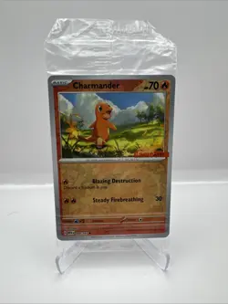 Charmander 004/165 - GameStop Exclusive Pokemon TCG Scarlet & Violet Sealed - Image 1