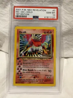 Pokemon - 1st Edition 2001 Neo Revelation Ho-oh #7 - PSA 10 - Image 4