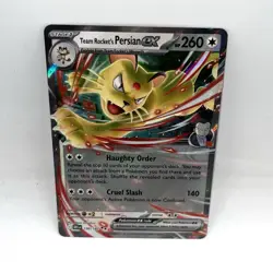 Team Rockets Persian EX 150/182 Destined Rivals Double Rare Pokemon TCG - Image 1