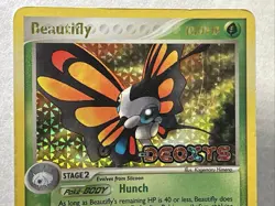 POKEMON TCG BEAUTIFLY 2/107 EX DEOXYS Stamped HOLO RARE LP - Image 5