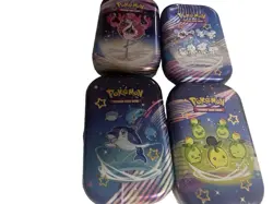 Pokemon Scarlet & Violet Paldean Fates Mini Tin Box Set Of 4 And Lunch Box - Image 5