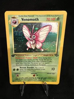 1999 Pokemon TCG Jungle Venomoth 1st Edition Holo #13/64 - Image 3