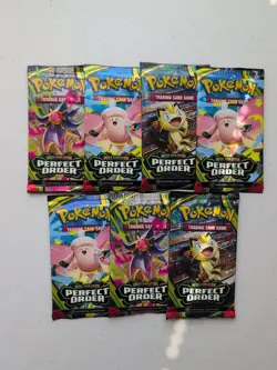 Lot Of (7) Pokemon Perfect Order Booster Packs - Image 1