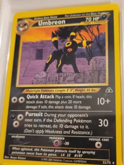 Umbreon - Pokemon Neo Discovery #32 - Mint PSA 9 - Image 3