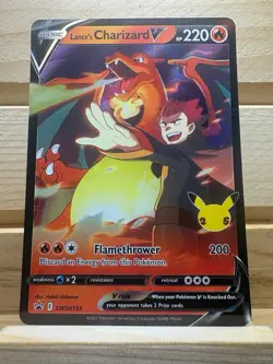 Lance's Charizard V SWSH133 Pokemon TCG Celebrations NM Free Shipping - Image 1