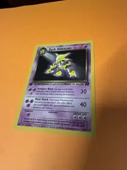 Pokemon Dark Alakazam Team Rocket Rare 1st Edition Regular 18/82 60 HP - Image 1