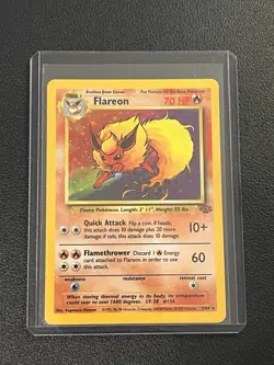Pokemon Jungle Set Unlimited Flareon 3/64 Holo Rare NM-LP - Image 3
