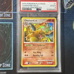 Charizard 1/99 Pokemon Arceus Cracked Ice-Holo PSA 4 - Image 1