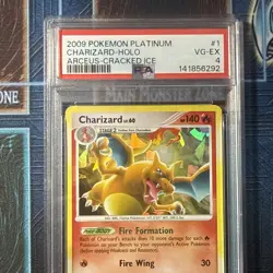 Charizard 1/99 Pokemon Arceus Cracked Ice-Holo PSA 4 - Image 3