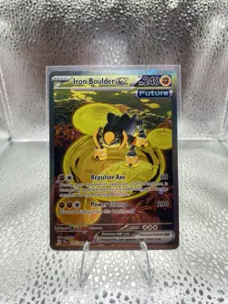 Iron Boulder ex 207/162 SV05: Temporal Forces Holo SIR Pokemon Full Art NM - Image 1